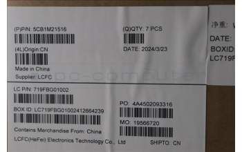 Lenovo 5CB1M21516 FRU LE620_D_COVER_PL_ASSY w/Screw