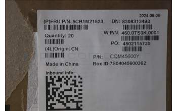 Lenovo 5CB1M21523 FRU D COVER,ASM,PC CF,WLAN,BLANC