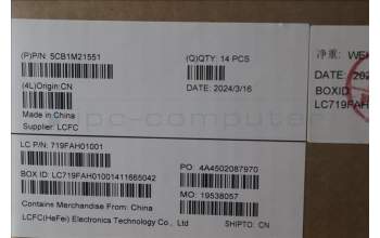 Lenovo 5CB1M21551 LX3E1_A_COVER_MG_ASSY_LP_BK