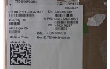 Lenovo 5CB1M21587 FRU A COVER, CS 3.0T SG Fenrir3