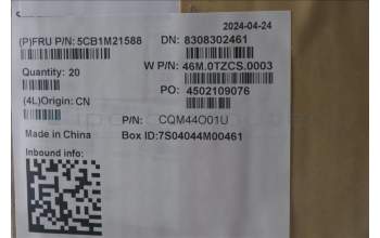 Lenovo 5CB1M21588 FRU A COVER, CS 2.4T BK Fenrir3