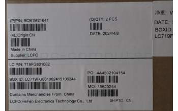 Lenovo 5CB1M21641 FRU COVER LT6E0_D_COVER_WLAN_ASSY