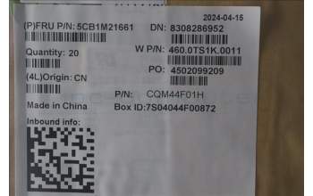 Lenovo 5CB1M21661 C COVER, ASM, WLAN, INTEL, COOK