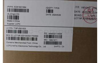 Lenovo 5CB1M21684 FRU COVER LP450_A_COVER_2K_ASSY