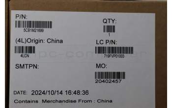 Lenovo 5CB1M21699 LT4E5_D_COVER_AL_WL_BK_ASSY