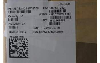 Lenovo 5CB1M21706 FRU A COVER ASM Plastic 2.6T 5M WW