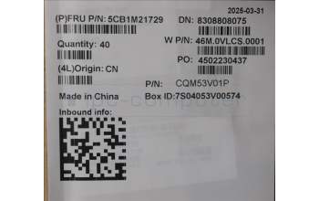 Lenovo 5CB1M21729 D COVER,WLAN,GERY,300w Gen5