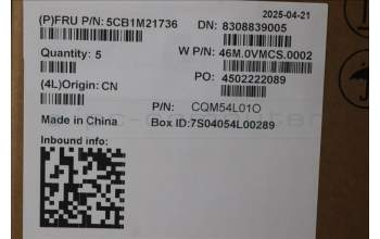 Lenovo 5CB1M21736 C-Cover ASM, Slate Grey, 100W Gen5