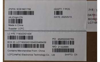 Lenovo 5CB1M21758 COVER FRU D_COVER_WWAN_BK_ASSY