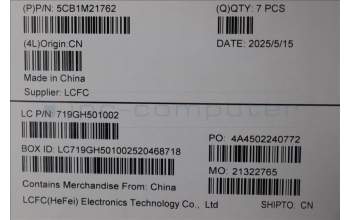 Lenovo 5CB1M21762 COVER FRU MT045_D_COVER_WWAN_BK_ASSY
