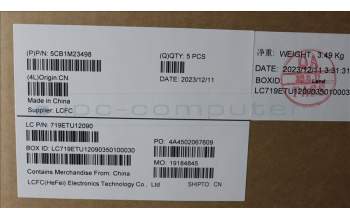 Lenovo 5CB1M23498 Tastatur inkl. Topcase ASM_NORDIC L 83ERAB BL