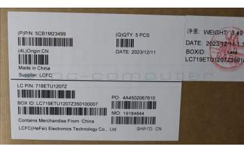 Lenovo 5CB1M23499 C-Cover with keyboard, Portuguese, Abyss Blue, Backlight, UK