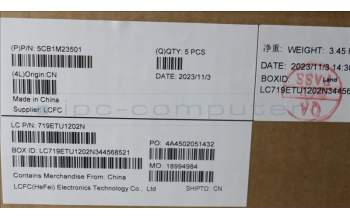 Lenovo 5CB1M23501 Tastatur inkl. Topcase ASM_SLV L 83ERAB BL