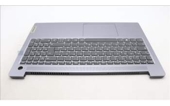 Lenovo 5CB1M23523 C-Cover with keyboard, German, Arctic Grey, Non-Backlight, Fingerprint, UK