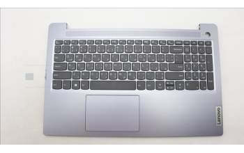 Lenovo 5CB1M23524 C-Cover with keyboard, Arabic, Arctic Grey, Non-Backlight, Fingerprint, US
