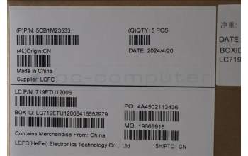 Lenovo 5CB1M23533 Tastatur inkl. Topcase schweiz L 83ERAGFP NBL