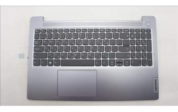 Lenovo 5CB1M24350 C-Cover with keyboard, Hebrew, Arctic Grey, Non-Backlight, US