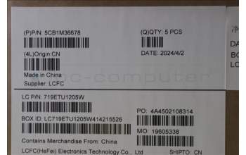 Lenovo 5CB1M36678 Tastatur inkl. Topcase ASM_ITA L 83ERFB NBL