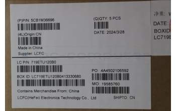 Lenovo 5CB1M36696 Tastatur inkl. Topcase ASM_BEL L 83ERFB NBL