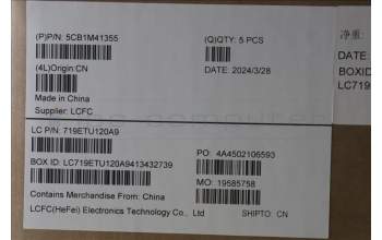 Lenovo 5CB1M41355 Tastatur inkl. Topcase schweiz L 83ERFB NBL