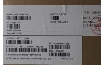 Lenovo 5CB1M41356 C-Cover with keyboard, US English Euro, Frost Blue, Non-Backlight, US