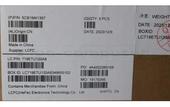 Lenovo 5CB1M41397 C-Cover with keyboard, Spanish, Abyss Blue, Non-Backlight, UK