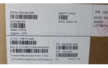 Lenovo 5CB1M41406 Tastatur inkl. Topcase ASM_FRA L 83ERAB NBL