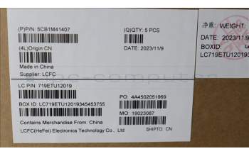 Lenovo 5CB1M41407 C-Cover with keyboard, German, Abyss Blue, Non-Backlight, UK