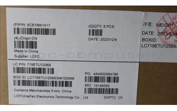 Lenovo 5CB1M41417 Tastatur inkl. Topcase schweiz L 83ERAB NBL