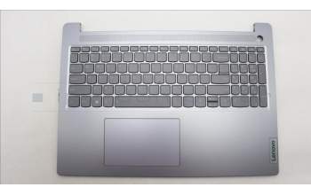 Lenovo 5CB1M45205 C-Cover with keyboard, US English Euro, Arctic Grey, Backlight, Fingerprint, US