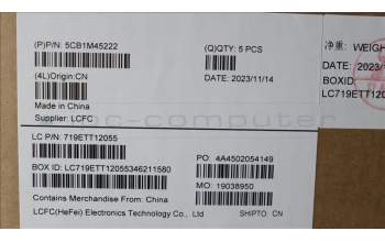 Lenovo 5CB1M45222 Tastatur inkl. Topcase ASM_SLV L 83ESFPAGBL
