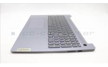 Lenovo 5CB1M45223 C-Cover with keyboard, Spanish, Arctic Grey, Backlight, Fingerprint, UK