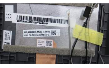 Lenovo 5CB1M45223 C-Cover with keyboard, Spanish, Arctic Grey, Backlight, Fingerprint, UK