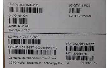 Lenovo 5CB1M45286 C-Cover with keyboard, Slovenian, Abyss Blue, Backlight, Fingerprint, UK