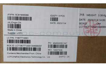 Lenovo 5CB1M46066 Tastatur inkl. TopcaseASM_NORDICL83ESFPAGNBL