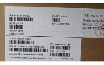 Lenovo 5CB1M46067 Tastatur inkl. Topcase ASM_BEL L 83ESFPAGNBL