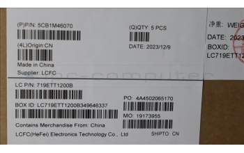 Lenovo 5CB1M46070 C-Cover with keyboard, Switzerland, Arctic Grey, Non-Backlight, Fingerprint, UK