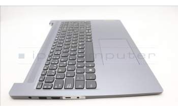 Lenovo 5CB1M46081 C-Cover with keyboard, Spanish, Arctic Grey, Non-Backlight, Non-Fingerprint, UK