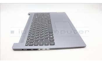 Lenovo 5CB1M46089 C-Cover with keyboard, Russian, Arctic Grey, Non-Backlight, Non-Fingerprint, US