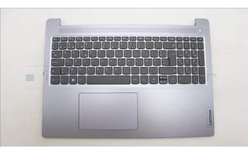 Lenovo 5CB1M46098 C-Cover with keyboard, Belgian, Arctic Grey, Non-Backlight, Non-Fingerprint, UK