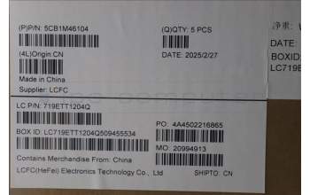 Lenovo 5CB1M46104 C-Cover with keyboard, Bulgarian, Arctic Grey, Non-Backlight, Non-Fingerprint, UK