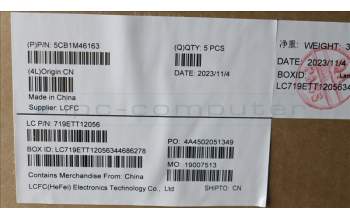 Lenovo 5CB1M46163 C-Cover with keyboard, Switzerland, Abyss Blue, Non-Backlight, Non-Fingerprint, UK