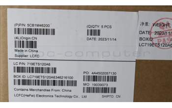 Lenovo 5CB1M46200 Tastatur inkl. Topcase ASM_UK L 83EQFP AG