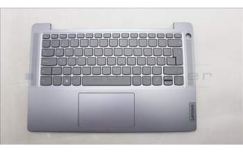 Lenovo 5CB1M46200 C-Cover with keyboard, UK English, Arctic Grey, Fingerprint, UK