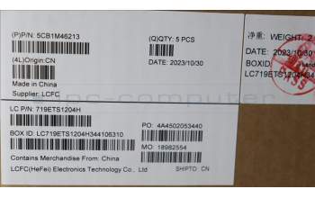 Lenovo 5CB1M46213 C-Cover with keyboard, German, Arctic Grey, Non-Fingerprint, UK