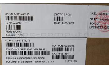 Lenovo 5CB1M46315 Tastatur inkl. Topcase ASM_ITA L 83EQFPABBL