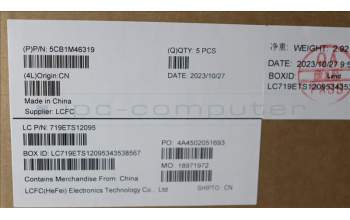 Lenovo 5CB1M46319 Tastatur inkl. Topcase ASM_NORDIC L 83EQFPABBL