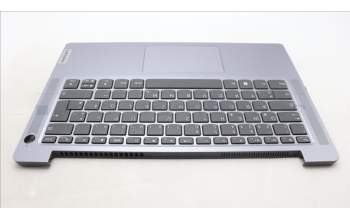 Lenovo 5CB1M46376 C-Cover with keyboard, German, Arctic Grey, Fingerprint, UK