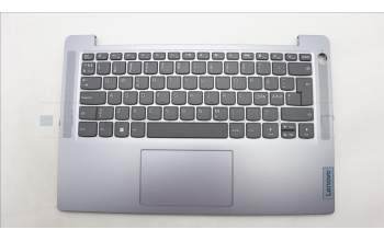 Lenovo 5CB1M46382 C-Cover with keyboard, Nordic, Arctic Grey, Fingerprint, UK