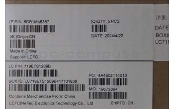 Lenovo 5CB1M46387 Tastatur inkl. Topcase ASM_EURO ENG L83EQFPAGN
